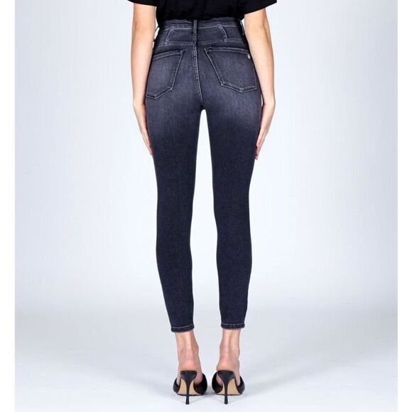 Black Orchard Los Angeles BRIDGET DOUBLE BUTTON SKINNY - DYNAMITE jeans 25 NWT - Picture 3 of 12